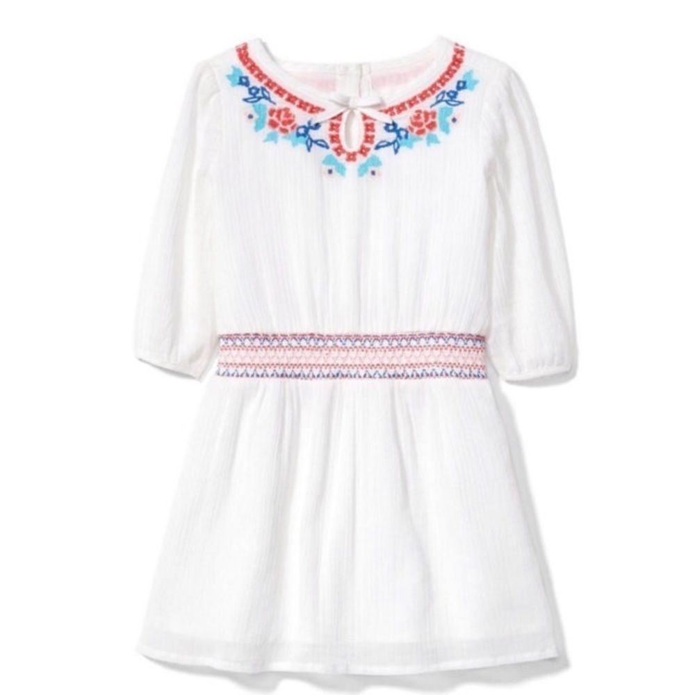 NWT Janie & Jack cotton gauze embroidered dress - Picture 11 of 11